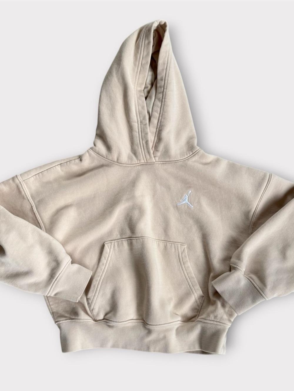 Jordan Kids' Brooklyn Fleece Pullover Hoodie Legend LT Brown Size Small 8/10
